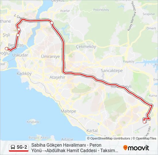 SG-2 Bus Line Map