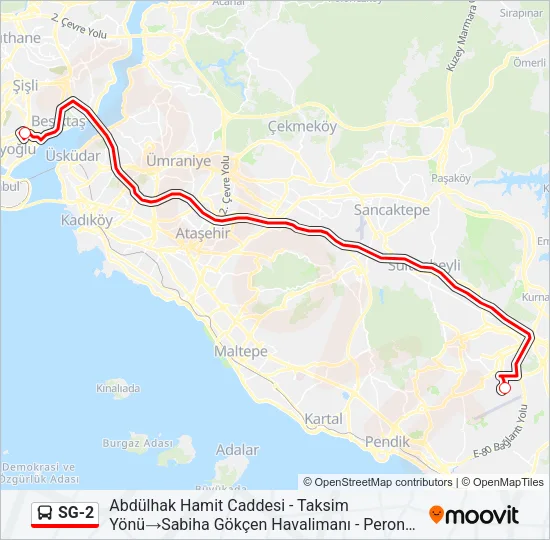 SG-2 Bus Line Map