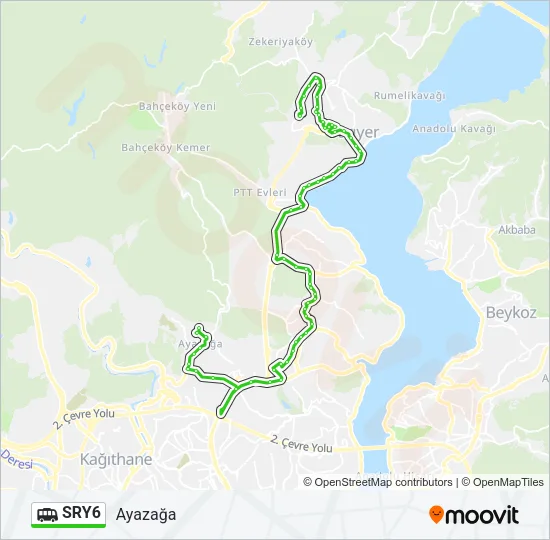 SRY6 Dolmus & Minibus Line Map