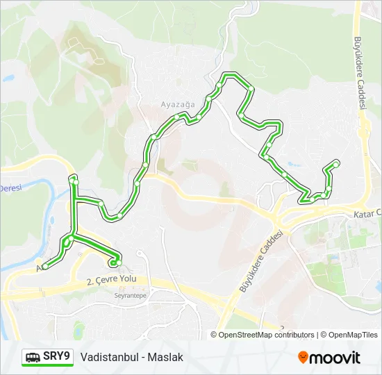 SRY9 Dolmus & Minibus Line Map