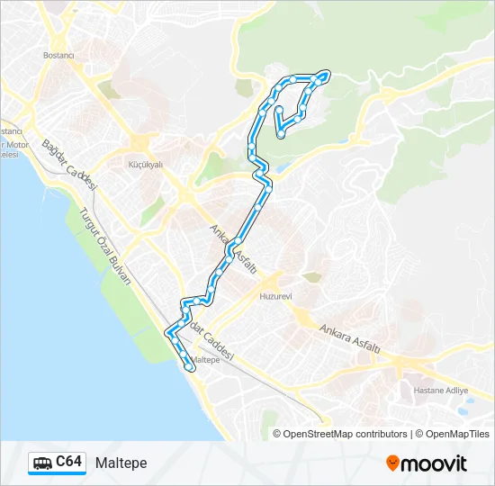 C64 Dolmus & Minibus Line Map