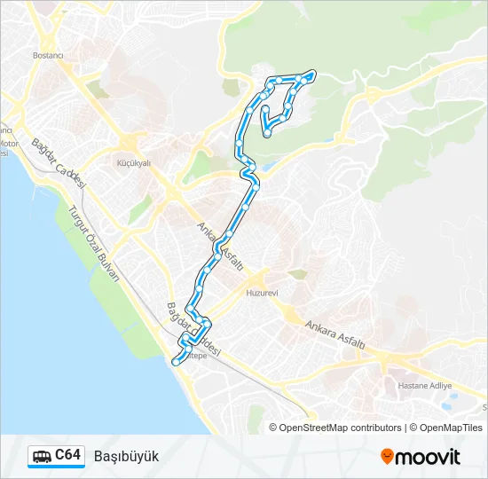 C64 Dolmus & Minibus Line Map