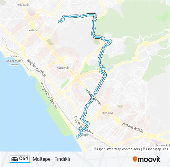 C64 Dolmus & Minibus Line Map