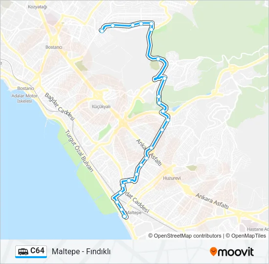 C64 Dolmus & Minibus Line Map