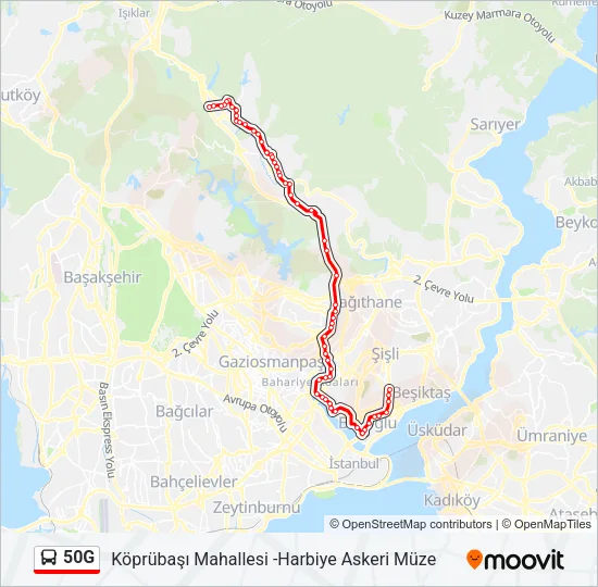 50G Bus Line Map