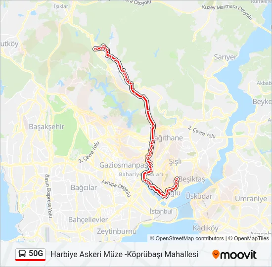 50G Bus Line Map