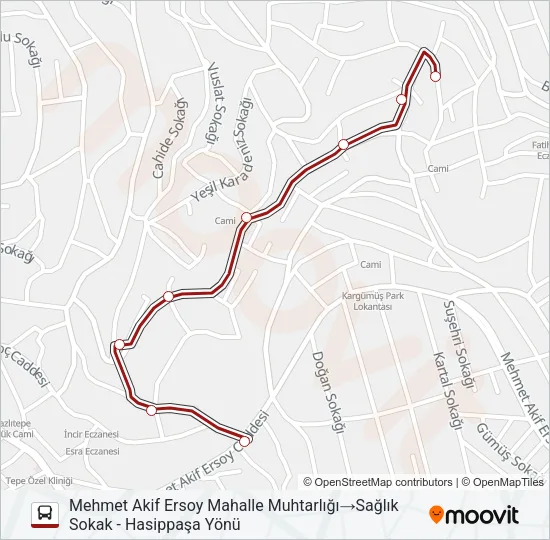 MEHMET AKIF ERSOY Bus Line Map