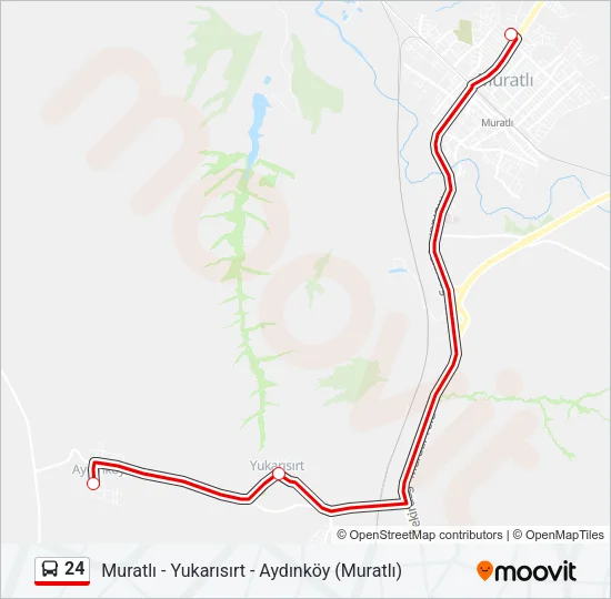 24 Bus Line Map