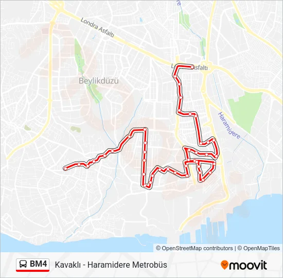 BM4 Bus Line Map