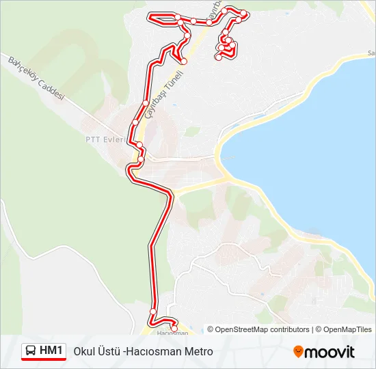 HM1 Bus Line Map