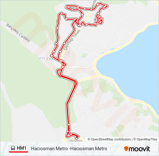 HM1 Bus Line Map