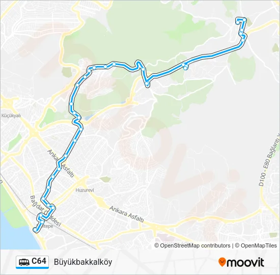 C64 Dolmus & Minibus Line Map