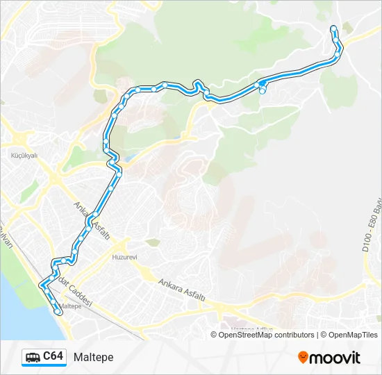 C64 Dolmus & Minibus Line Map