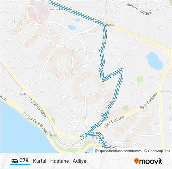 C79 Dolmus & Minibus Line Map