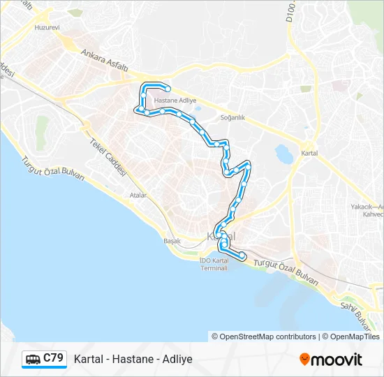 C79 Dolmus & Minibus Line Map