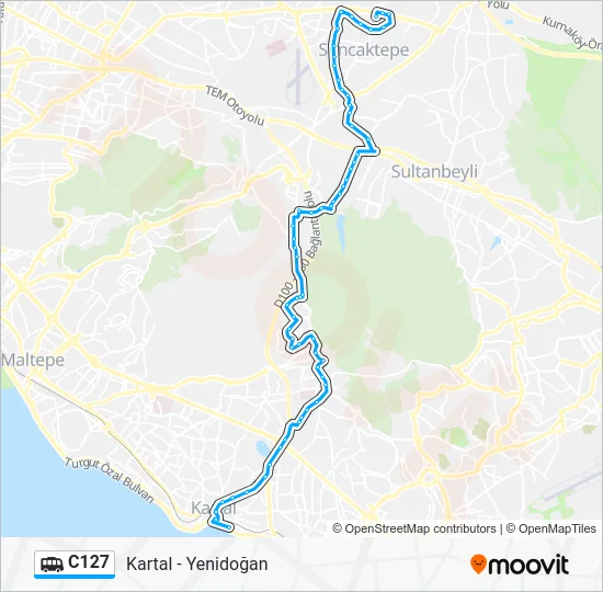 C127 Dolmus & Minibus Line Map