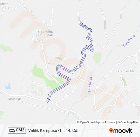 CM2 Dolmus & Minibus Line Map