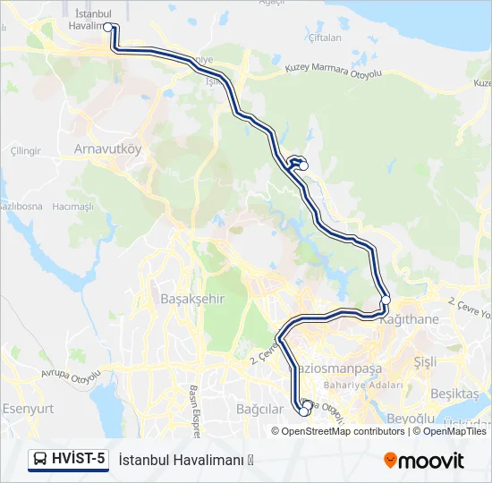 HVİST-5 Bus Line Map
