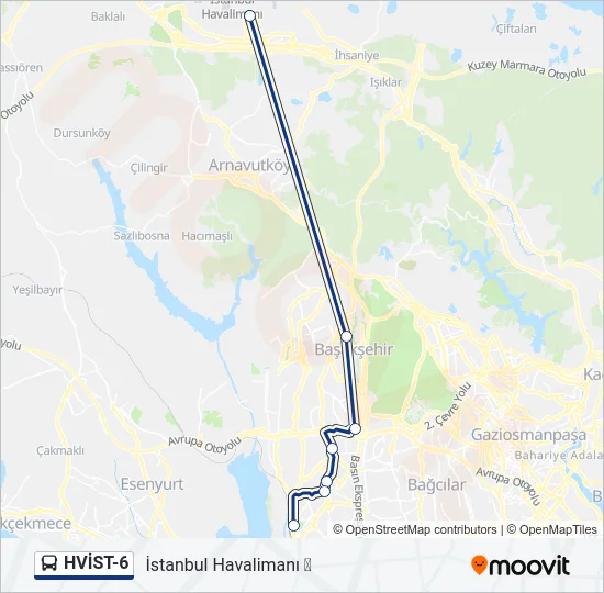 HVİST-6 Bus Line Map