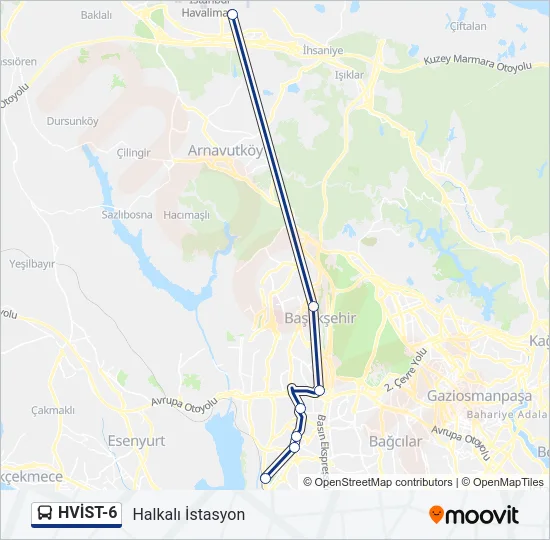HVİST-6 Bus Line Map