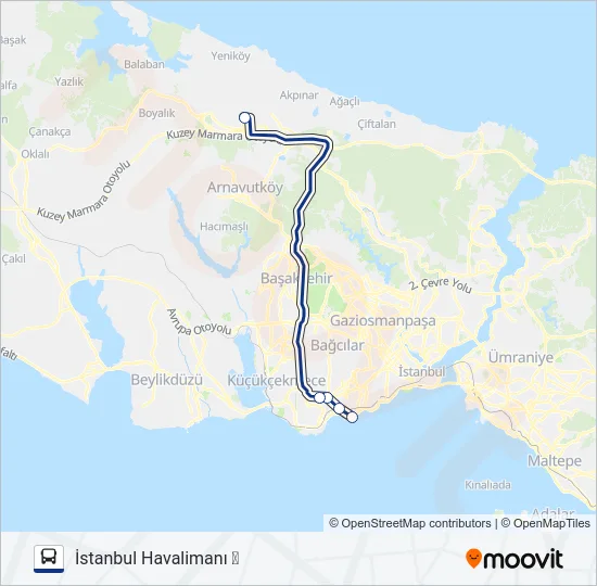 HVİST-10 Bus Line Map