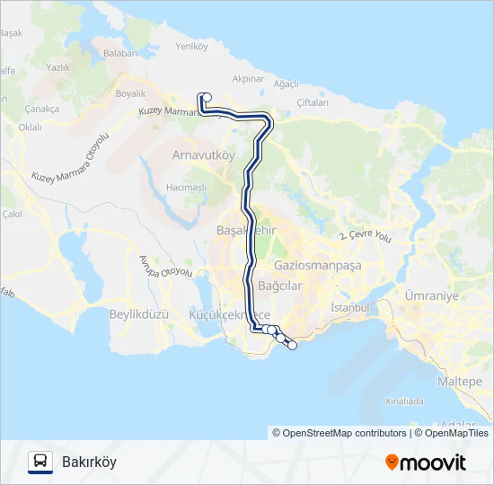 HVİST-10 Bus Line Map