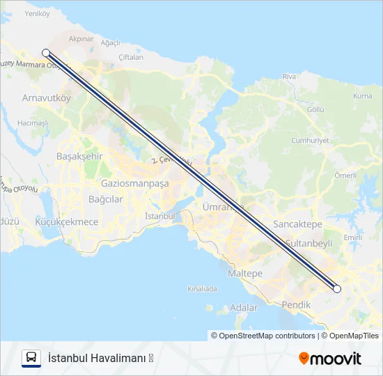 HVİST-13 Bus Line Map