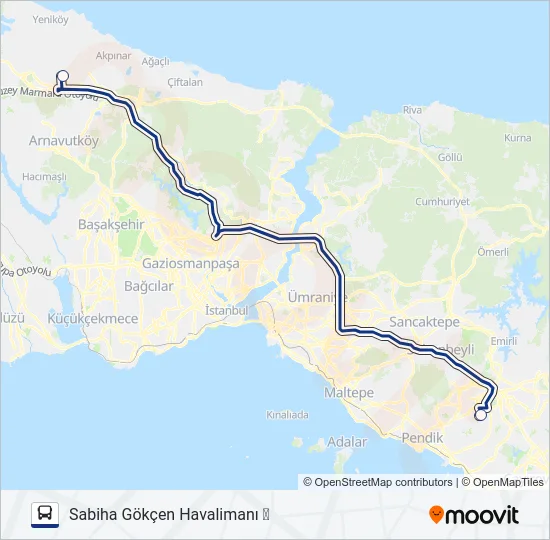 HVİST-13 Bus Line Map