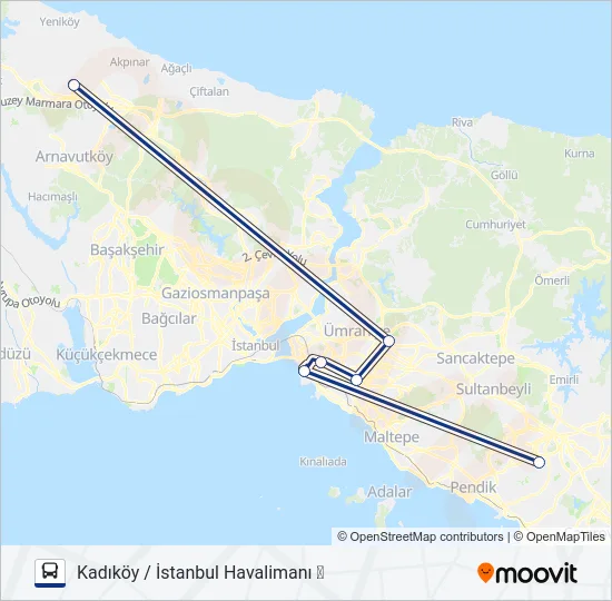 HVİST-13 Bus Line Map