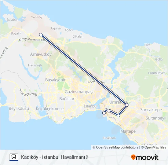 HVİST-14 Bus Line Map