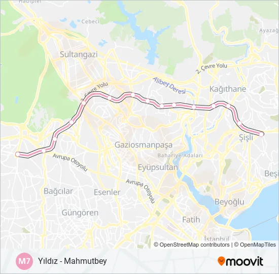 M7  Line Map