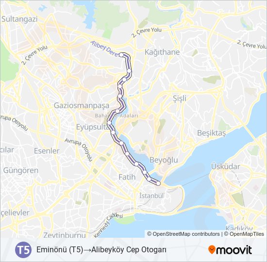 T5  Line Map
