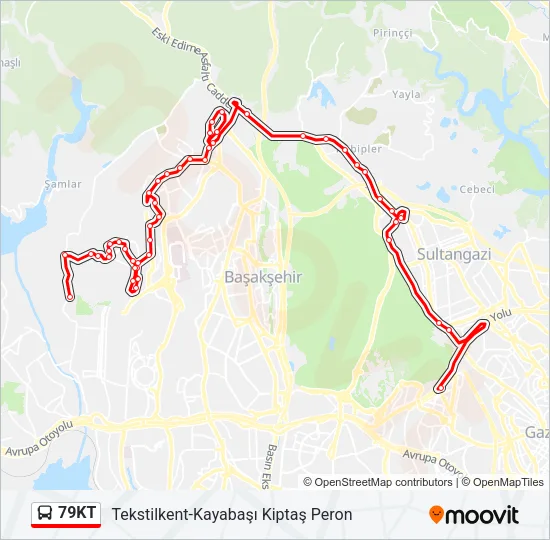 79KT Bus Line Map