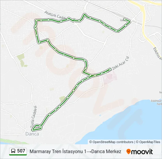 507 Bus Line Map
