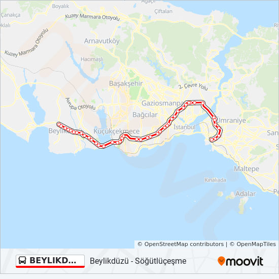 beylikduzu sogutlucesme route schedules stops maps beylikduzu