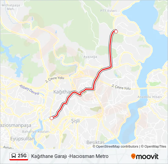 25G Bus Line Map