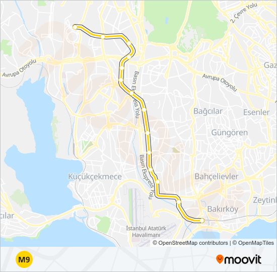 M9  Line Map