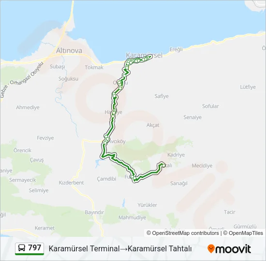797 Bus Line Map
