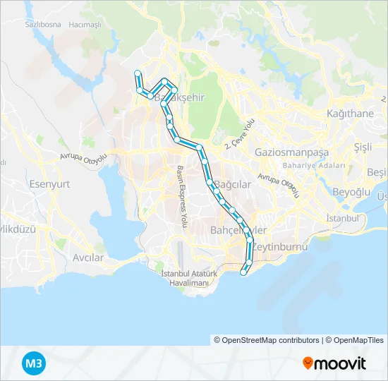 M3  Line Map