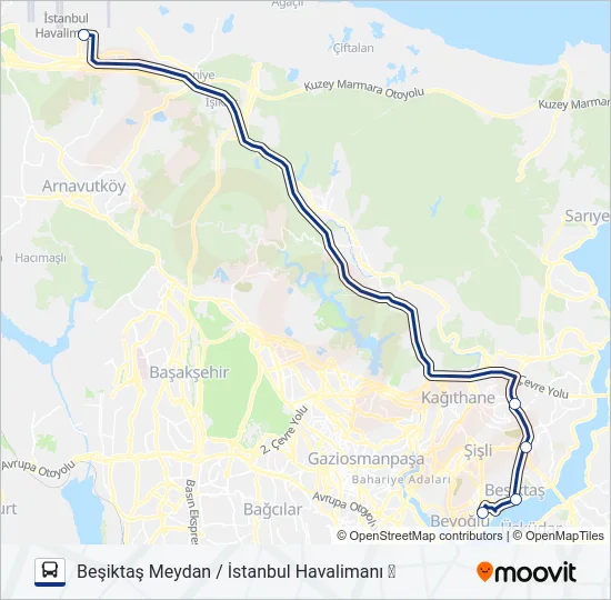 HVİST-16 Bus Line Map