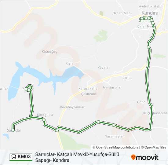 KM03 Bus Line Map