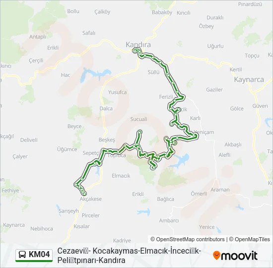 KM04 Bus Line Map