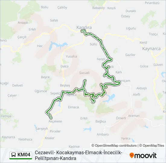 KM04 Bus Line Map