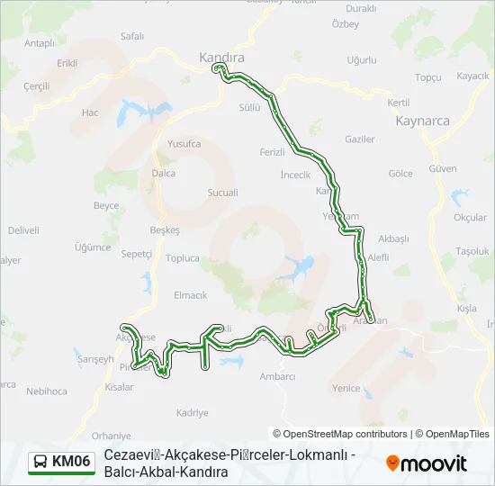 KM06 Bus Line Map
