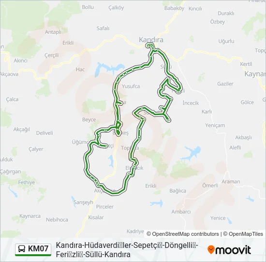 KM07 Bus Line Map