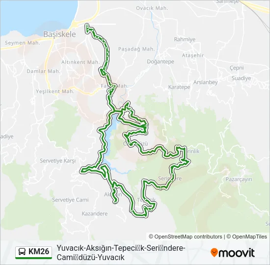 KM26 Bus Line Map