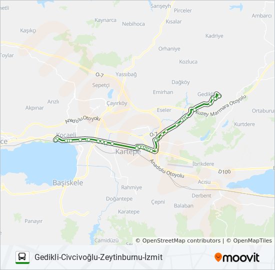 km46 guzergahi saatleri duraklari ve haritasi civcivoglusapagi