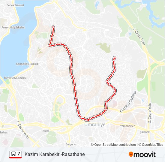 7 bus Line Map