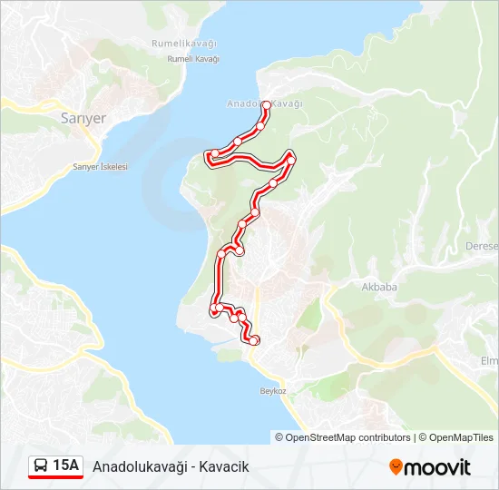 15A Bus Line Map