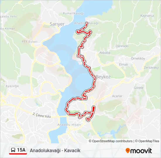 15A Bus Line Map